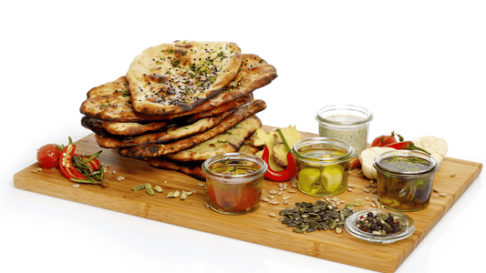 (Vollkorn) Naan Brot mit Schwarzkümmel