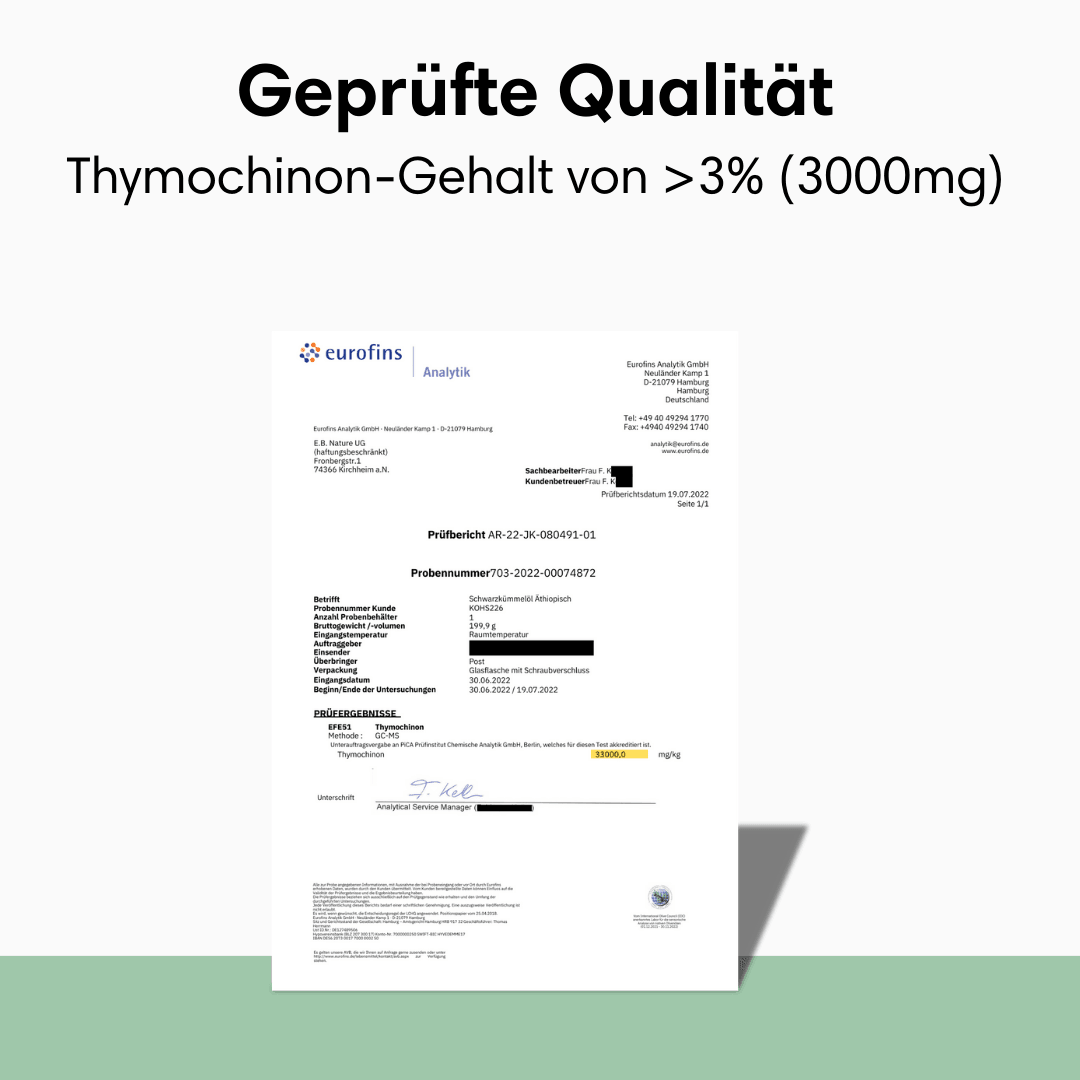 Schwarzkümmelöl Äthiopisch Gefiltert & Kaltgepresst