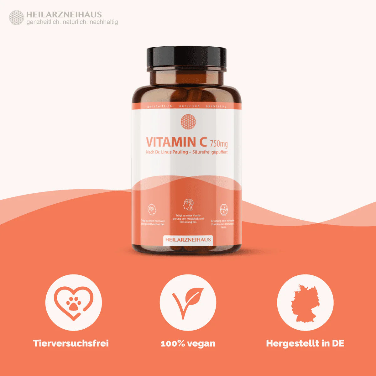 Vitamin C hochdosiert 750mg Kapseln